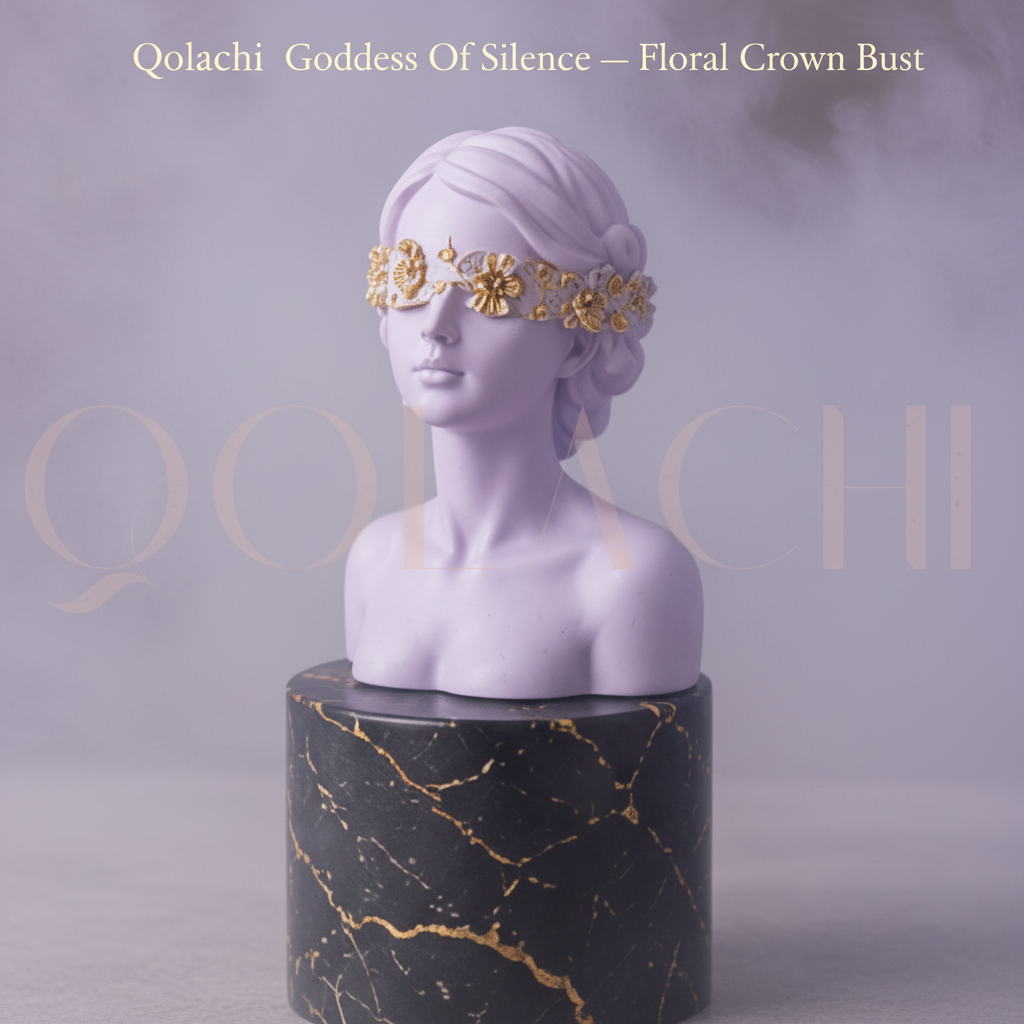 Goddess of Silence — Handcrafted Floral Crown Bust