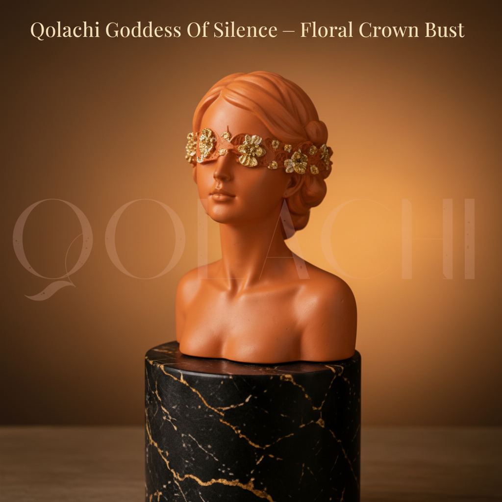 Goddess of Silence — Handcrafted Floral Crown Bust