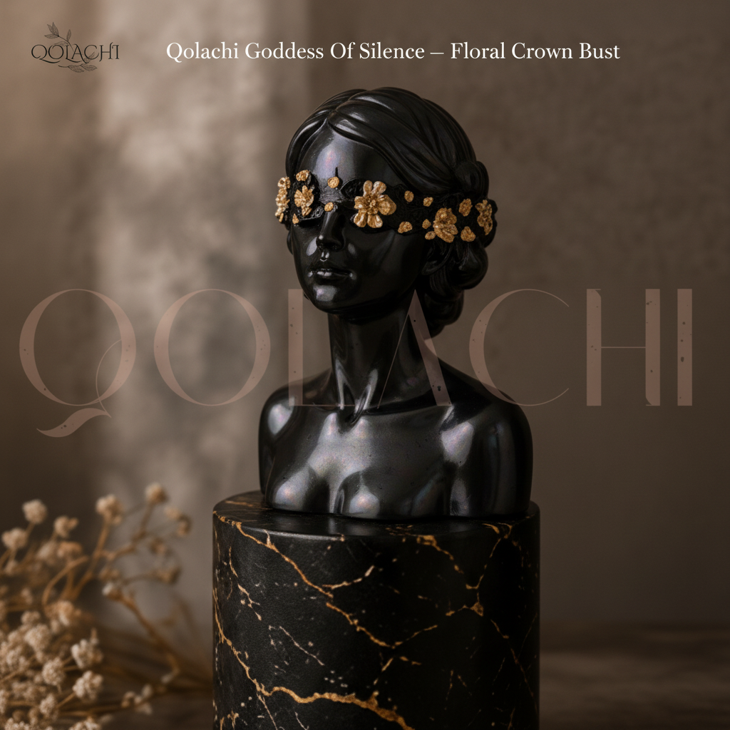 Goddess of Silence — Handcrafted Floral Crown Bust