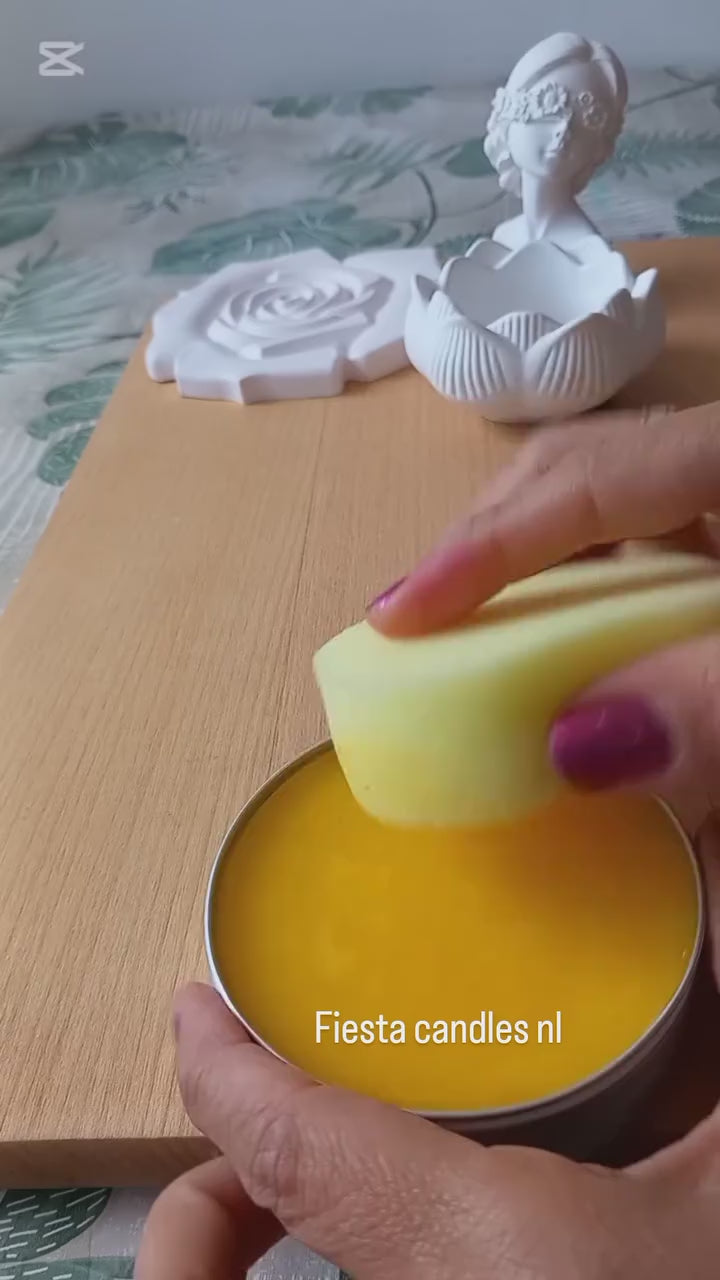 Lotus Bloom Ceramic Candle Vessel — Qolachi Signature