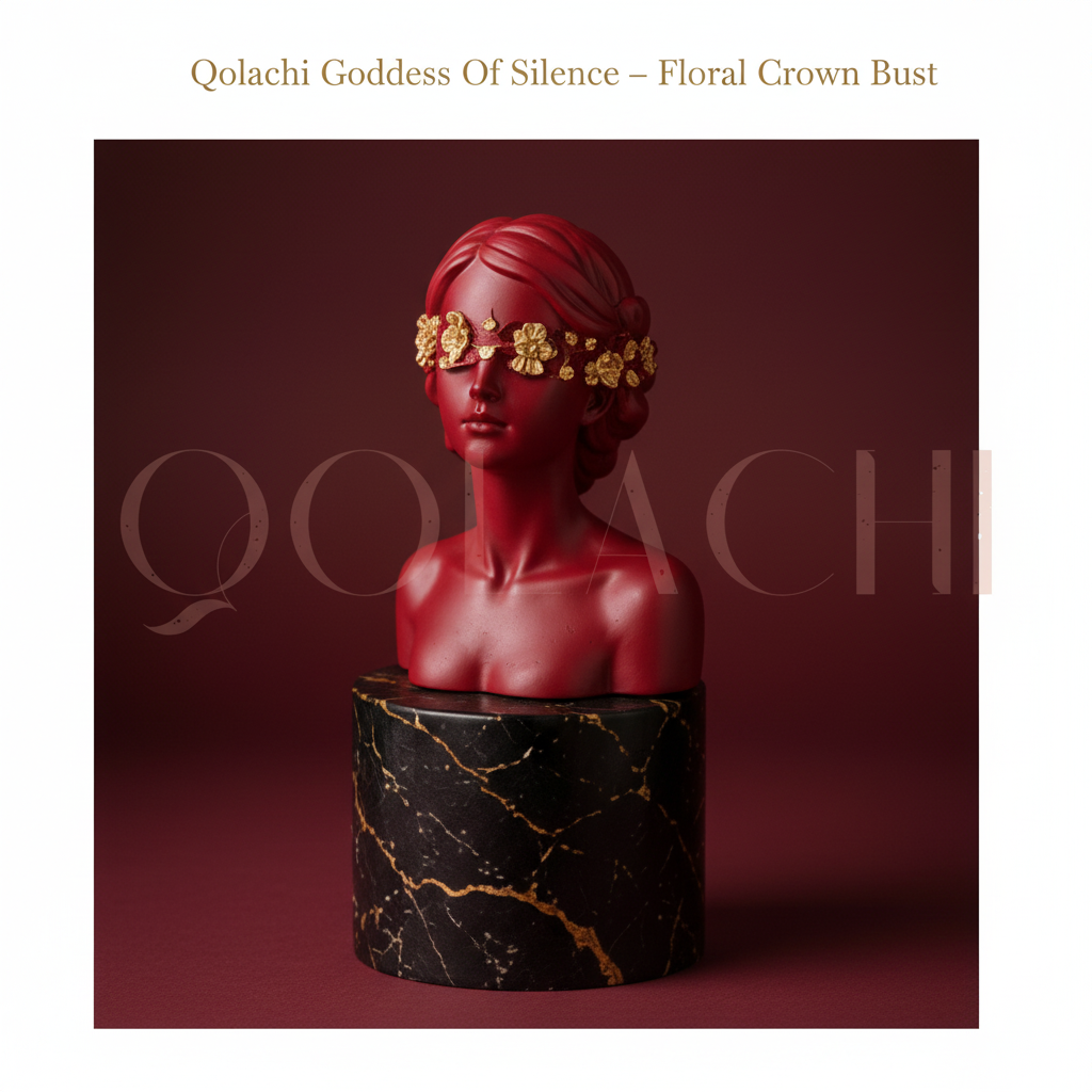 Goddess of Silence — Handcrafted Floral Crown Bust