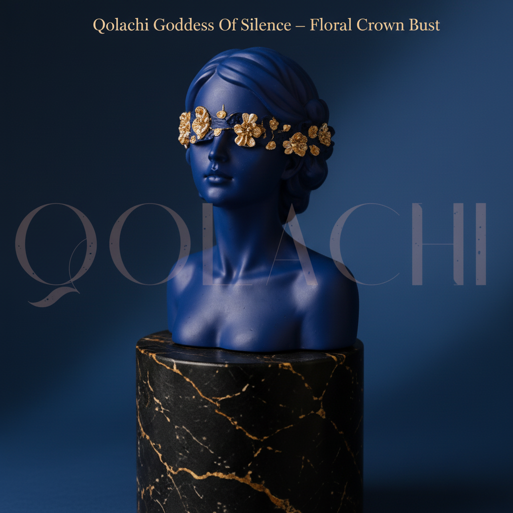 Goddess of Silence — Handcrafted Floral Crown Bust