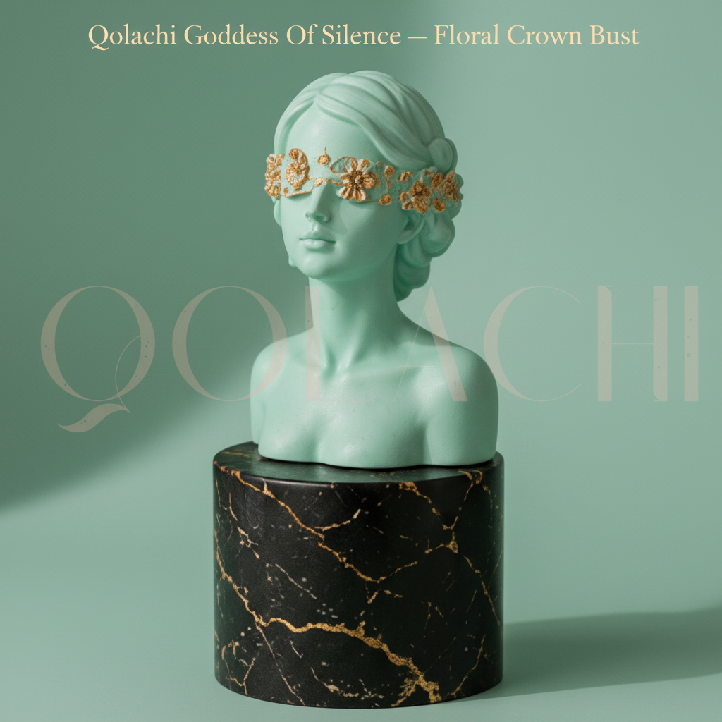 Goddess of Silence — Handcrafted Floral Crown Bust