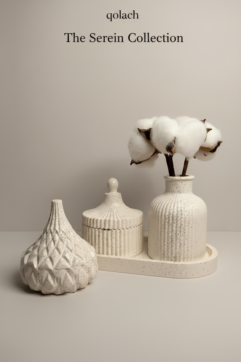 The Serein Collection — Premium 4-Piece Ceramic Décor Bundle