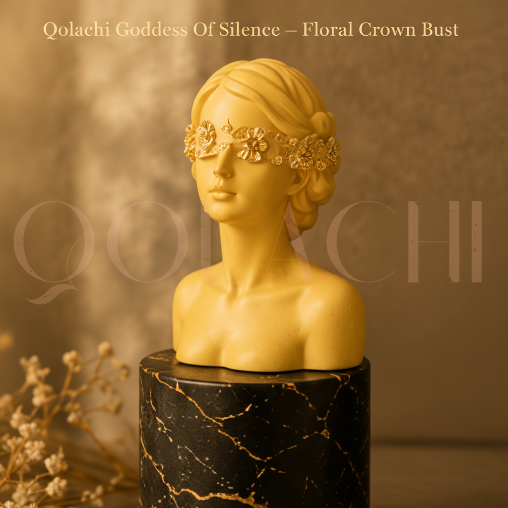 Goddess of Silence — Handcrafted Floral Crown Bust